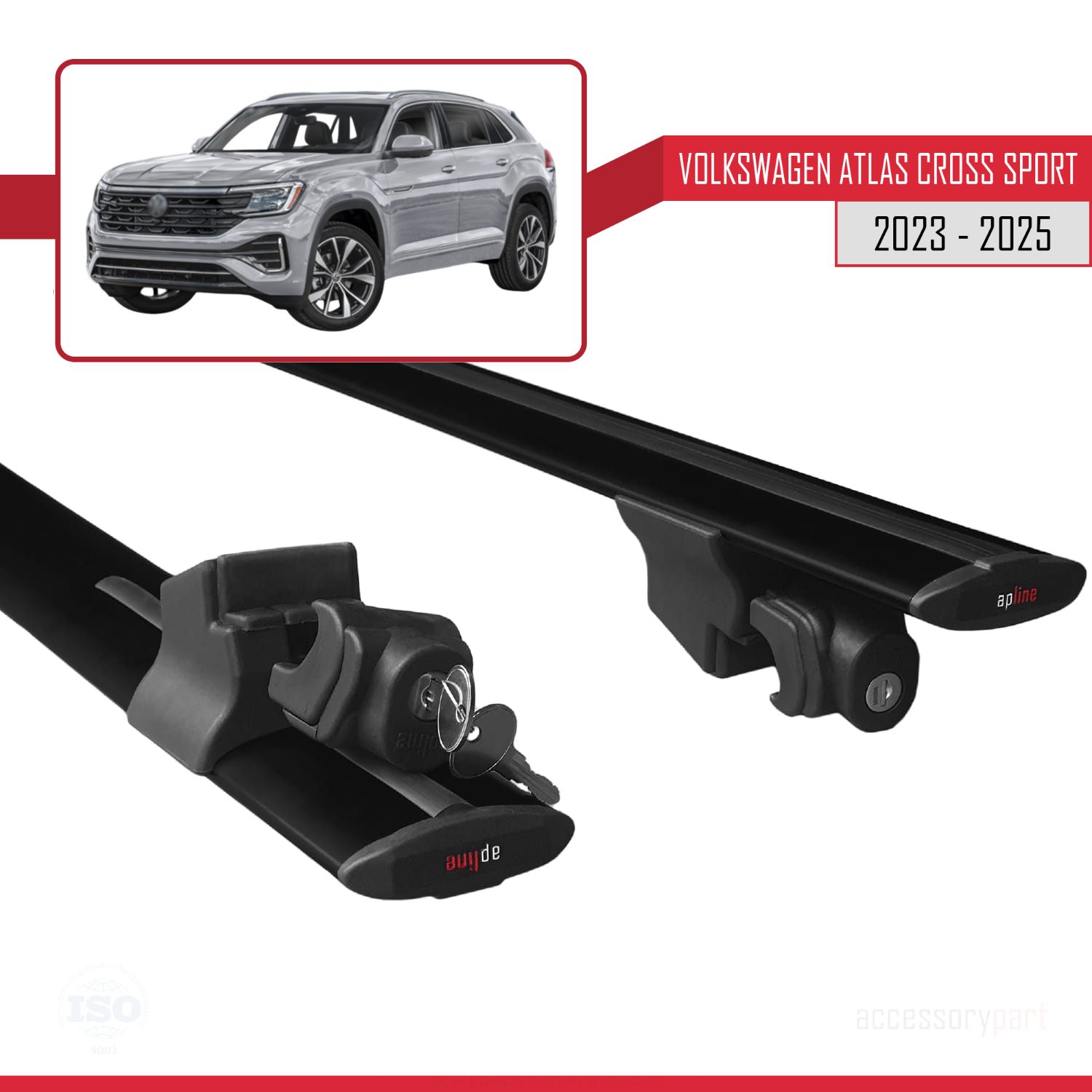 LEAPMOTOR C10 2024-2025 Arası ile Uyumlu HOOK Model Ara Atkı Tavan Barı Siyah 2 Adet - Görsel 5