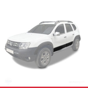 Dacia Duster (HS) 2010-2017 Arası ile Uyumlu Kapı Dodik Seti 4 Parça Siyah