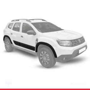 Dacia Duster 2 (HM) 2018-2024 Arası ile Uyumlu Kapı ve Çamurluk Koruma Dodik Seti 12 Parça Siyah